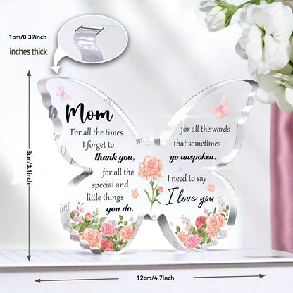 Butterfly Acrylic Decoration - Gift for Mom