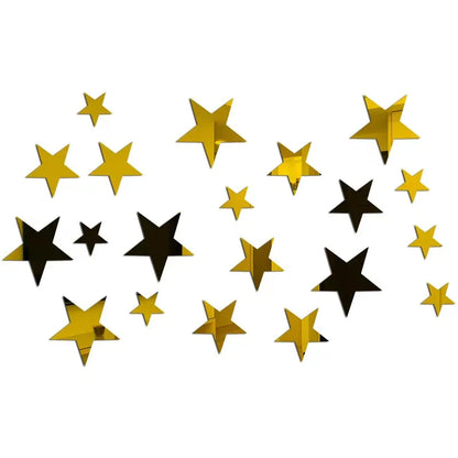 Star Mirror Wall Stickers - DIY Home Décor
