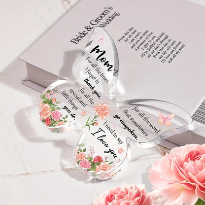 Butterfly Acrylic Decoration - Gift for Mom