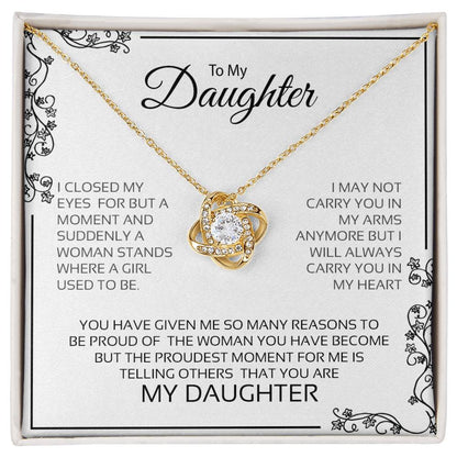 To My Daughter | Love Knot Necklace