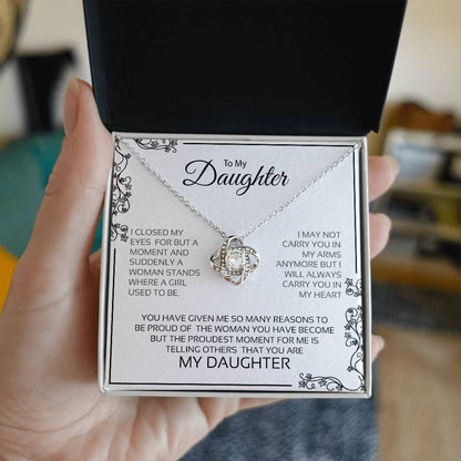 To My Daughter | Love Knot Necklace