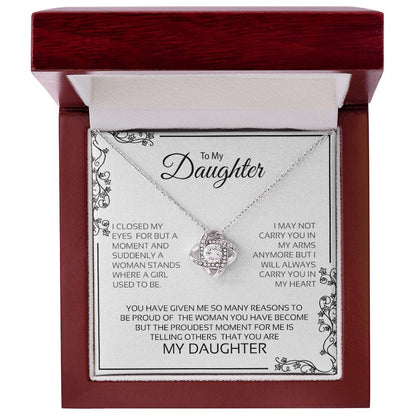 To My Daughter | Love Knot Necklace
