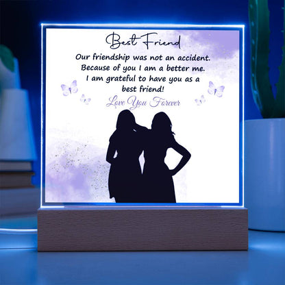 To My Bestfriend | I Love You | Acrylic Square Plaque