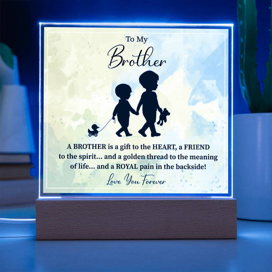 To My Brother | I Love You | Acrylic Square Plaque