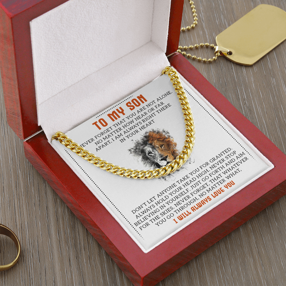 To My Son - Cuban Link Chain