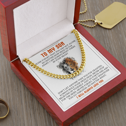 To My Son - Cuban Link Chain