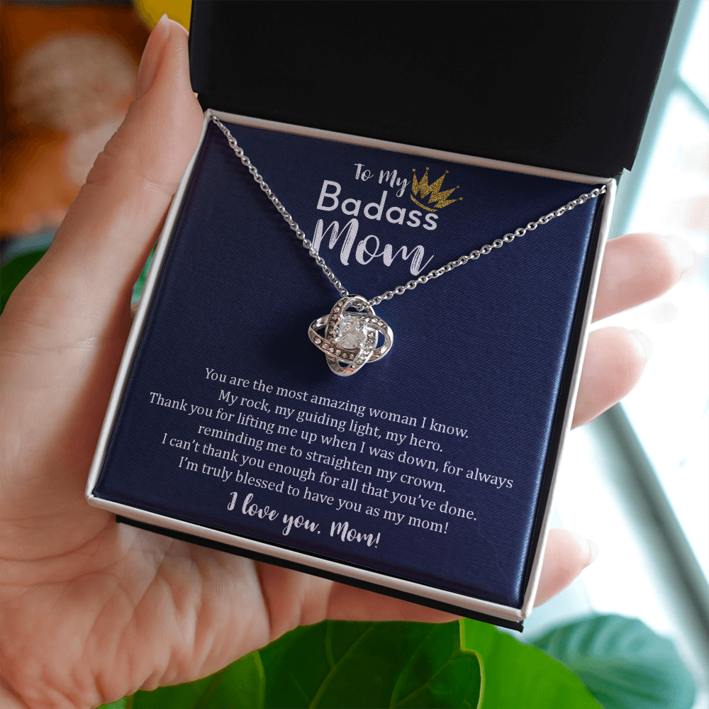 To My Badass Mom - Love Knot Necklace