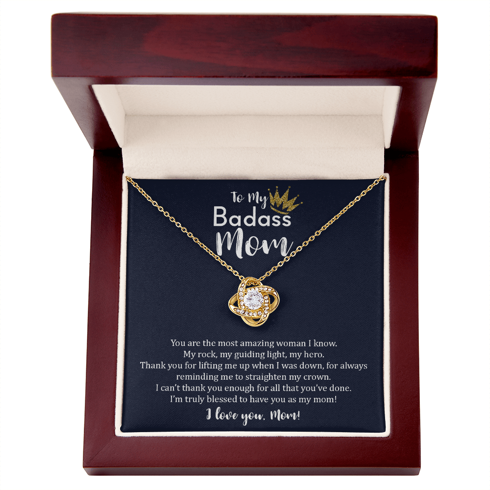 To My Badass Mom - Love Knot Necklace